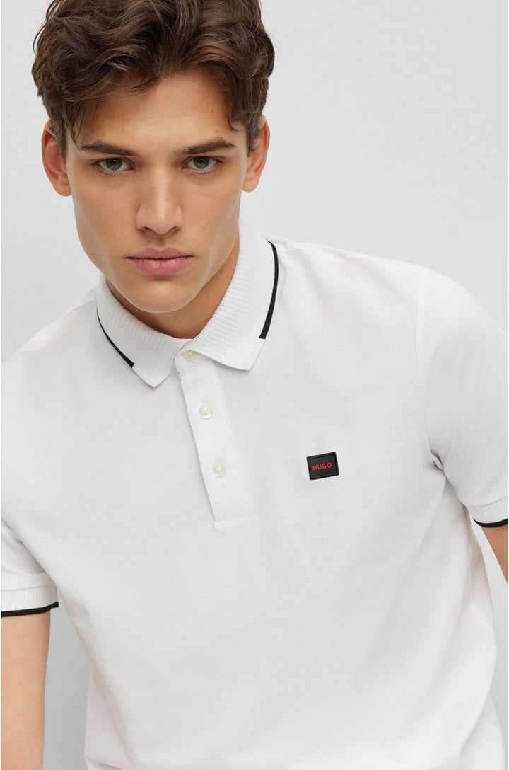 HUGO Herren Polo, Open White127