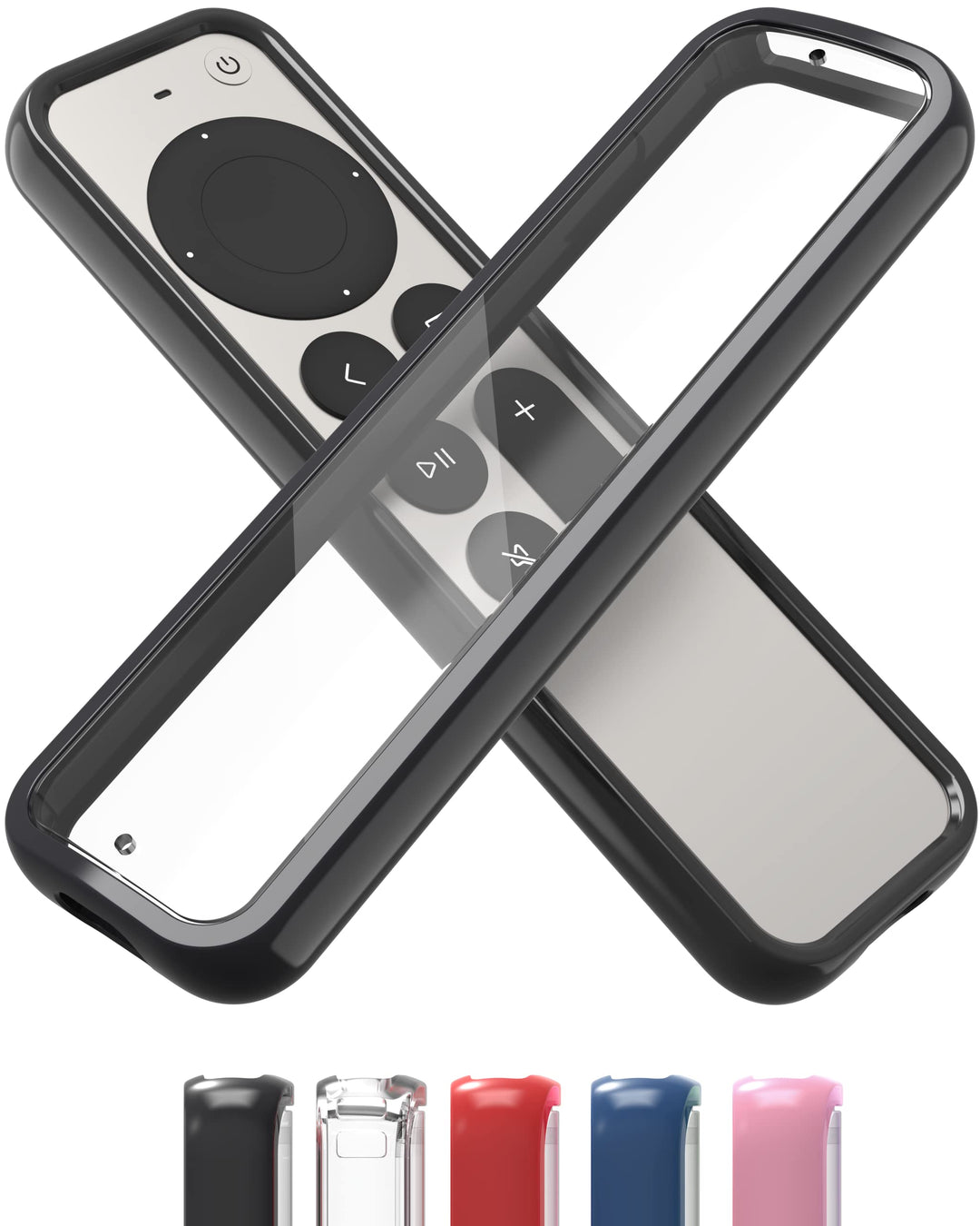 TotalMount Air Rim Case – Schlanke, Hybrid-Schutzhülle mit ultimativem Fallschutz für Apple TV-Fernb