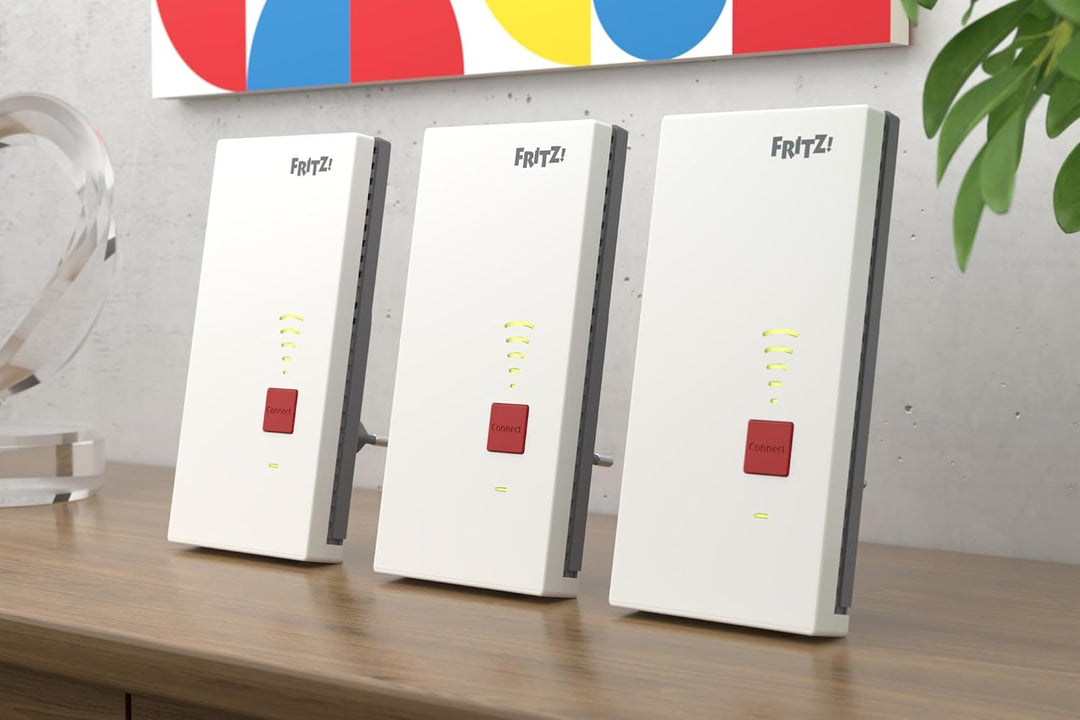 FRITZ! Mesh Set 2700 (3er Set) | ultraschnelles WLAN 7 mit bis zu 6.500 Mbit/s | WLAN-Abdeckung 5-7