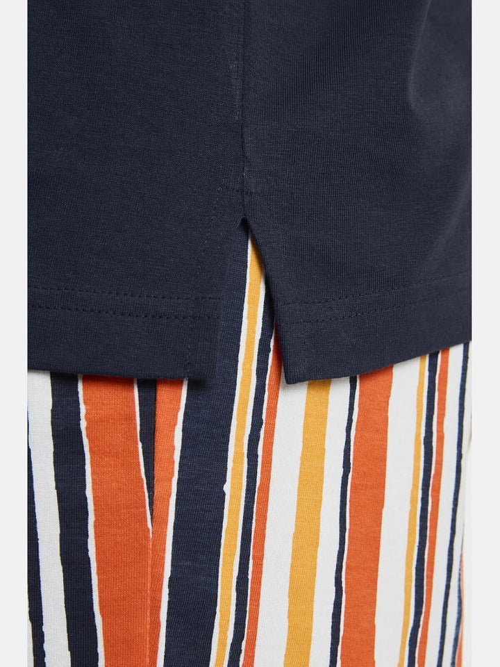 Jan Vanderstorm Herren Kurzer Schlafanzug Fredstein 5XL Dunkelblau, 5XL Dunkelblau