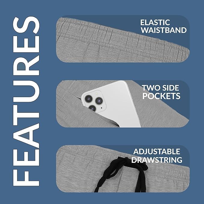 Hanes Herren Shorts (2er Pack) 5XL Blau / Marineblau, 5XL Blau / Marineblau