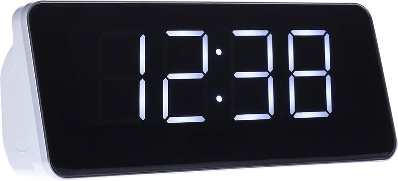 Camry CR1156 Uhrenradio (Radio/Digitaler LCD Wecker, Dual Alarm, Weckfunktion) Weiss, CR 1156