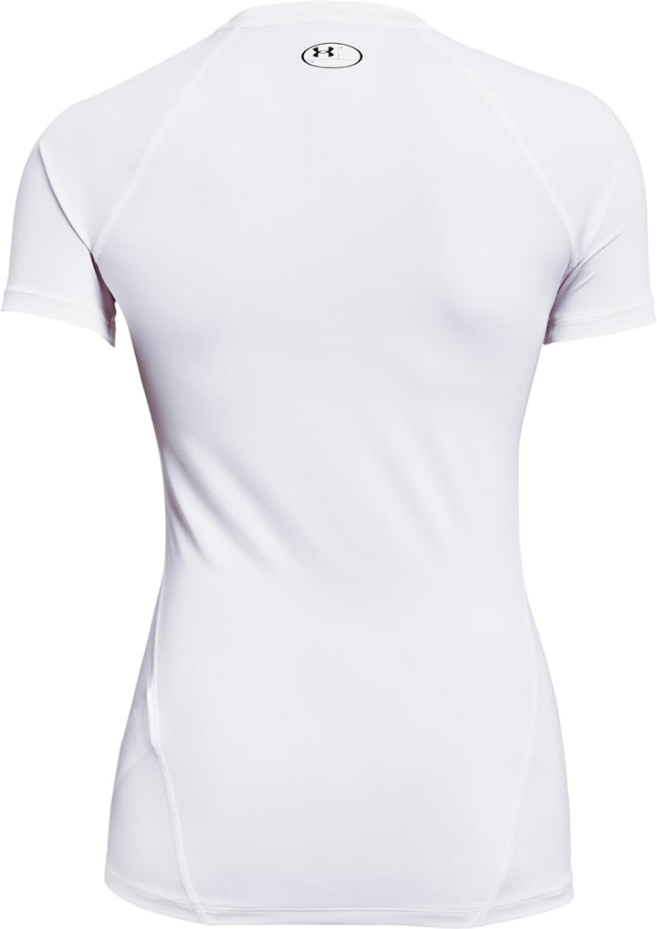 Under Armour Damen HeatGear Compression Short-Sleeve T-Shirt L Weiss, L Weiß