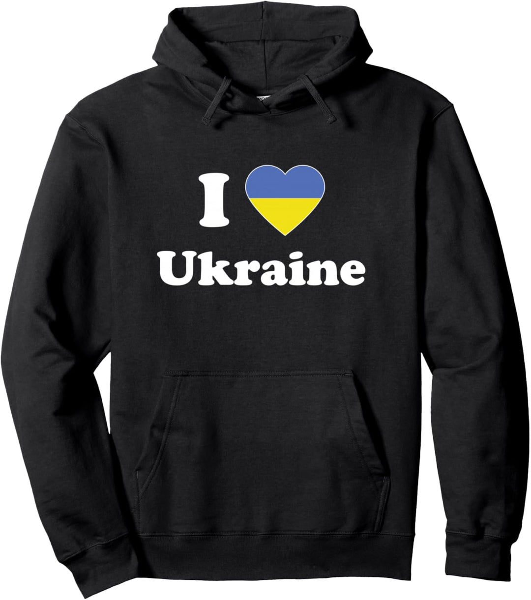 I Love Ukraine I Heart Ukraine Ukrainian Pullover Hoodie