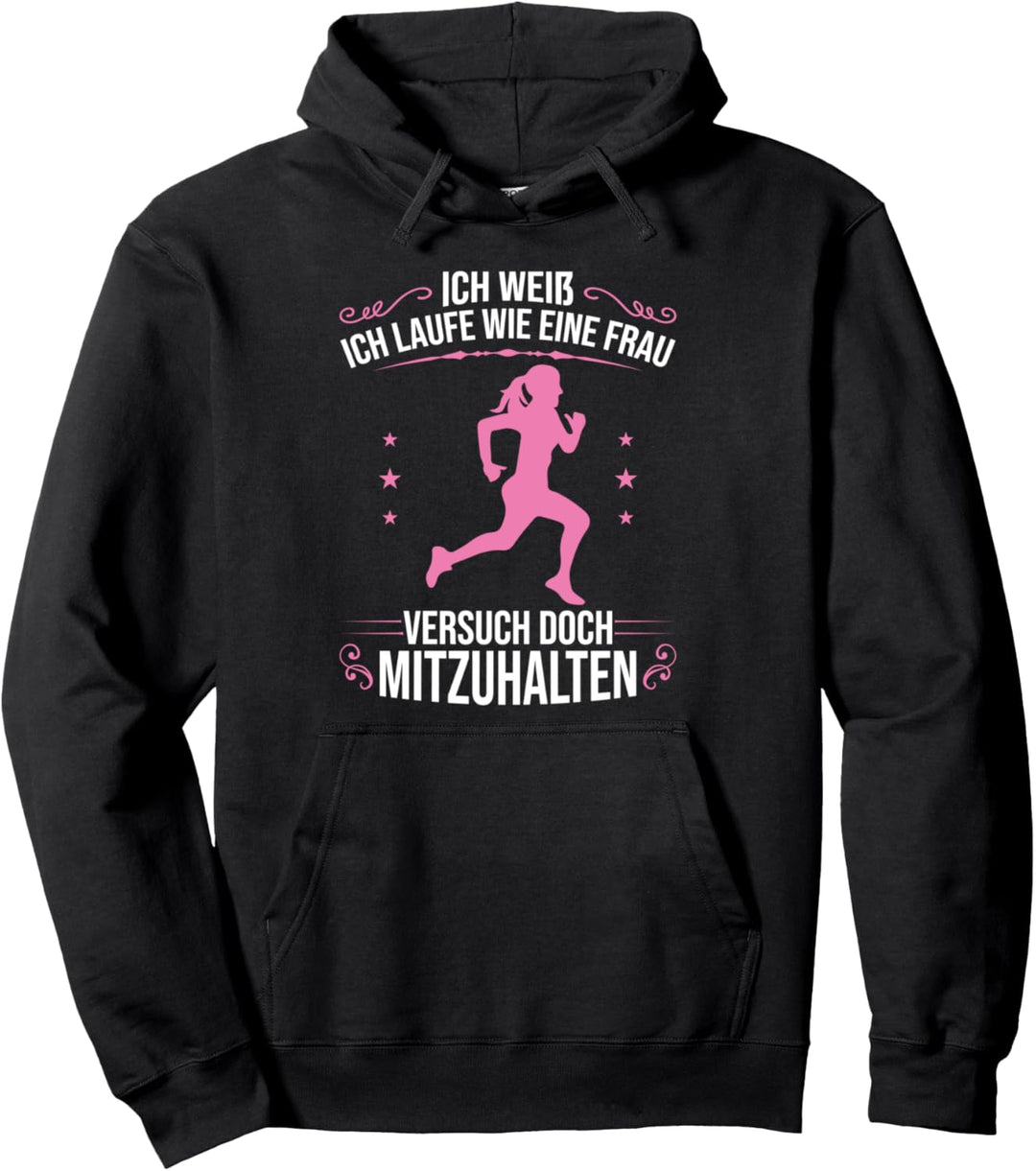 Laufen Marathonläufer Marathon Geschenk Pullover Hoodie