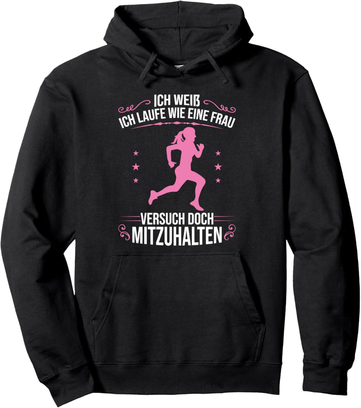 Laufen Marathonläufer Marathon Geschenk Pullover Hoodie