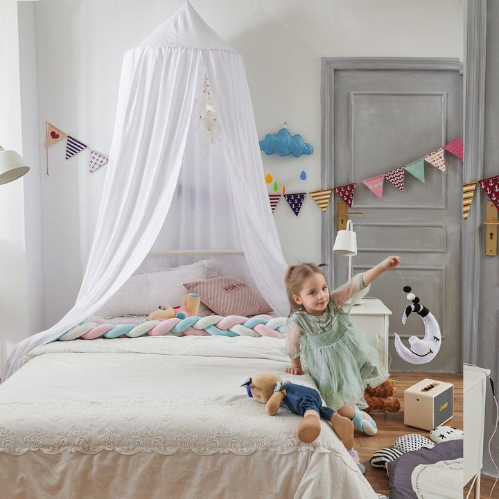 Ginkago Gross Betthimmel Kinderzimmer Babybett Baldachin Hausbett Umrandung Vorhang Zimmerdeko Kusch