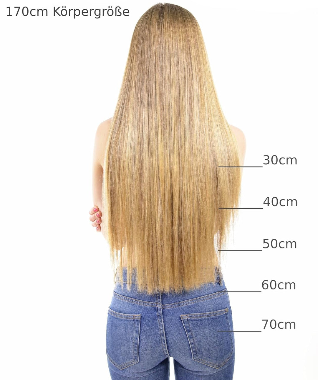 hair2heart Premium Mini Tape Extensions Echthaar - 12 Tapes 40cm 2/0 schwarz 40cm 12 Strähnen 