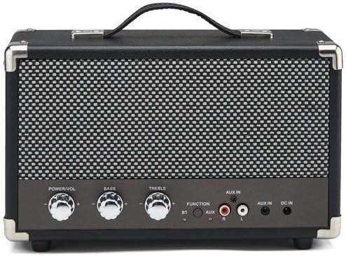 GPO Westwood Retro 25 Watt Lautsprecher mit Subwoofer, Cinch-Eingang, Bluetooth mit Retro-Gitter und