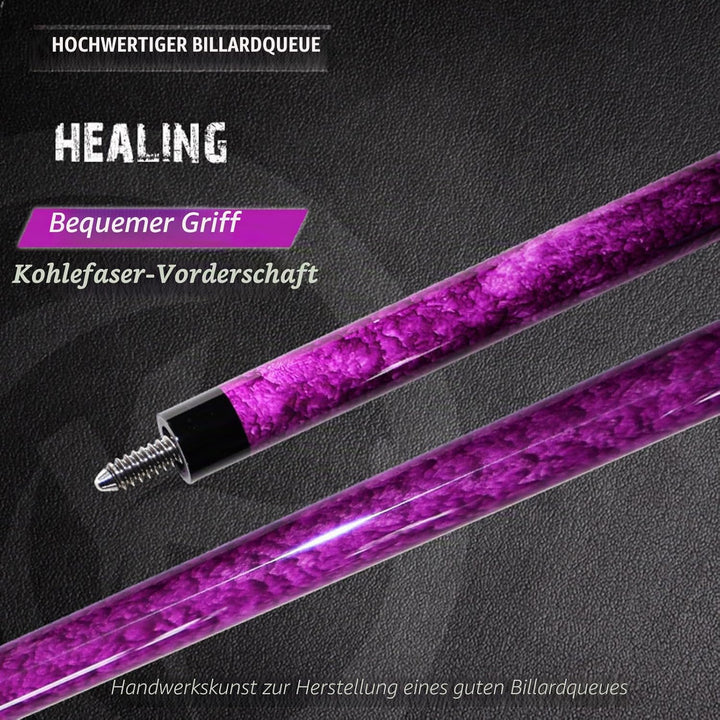 OKHEALING Billardqueue Carbon T700 Kohlefaser 142 cm XTC 12 mm Spitze Billardzubehör 1/2 Gelenk, han