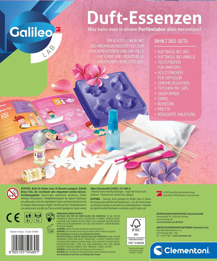 Galileo Lab Mein Bio-Parfümlabor - Experimentierset für Mädchen &amp; Jungen mit spannenden Duft-Experim