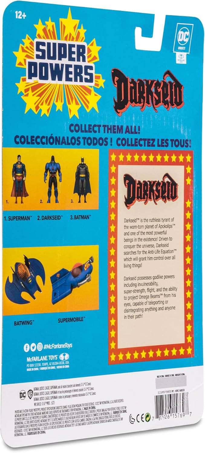 McFarlane DC Direct Super Powers Actionfigur New 52 Darkseid 10 cm, Mehrfarbig, 15769, Darkseid