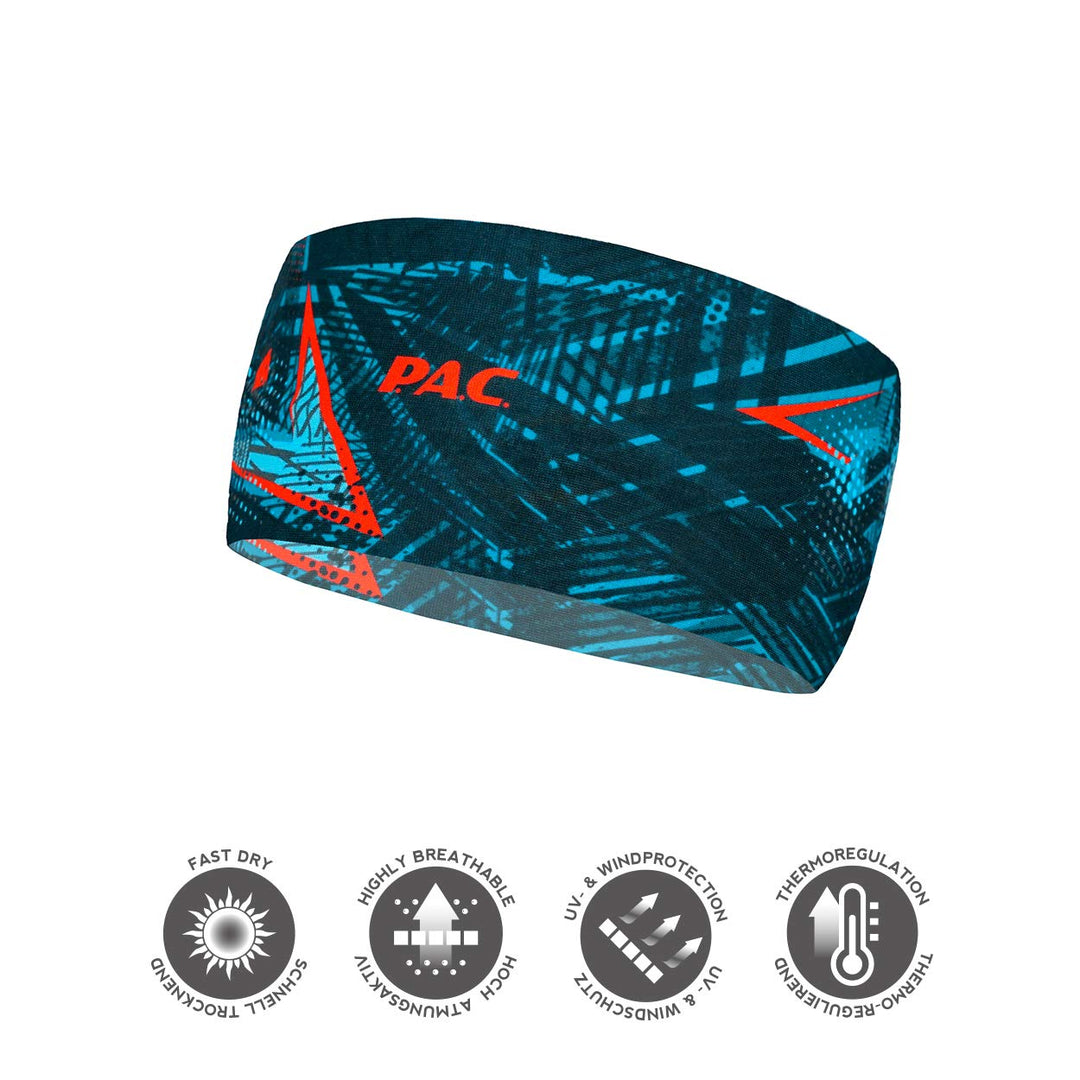 P.A.C. Original Headband - Funktionsstirnband, Schweissband, Outdoortuch, bequemes Stirnband, Sport