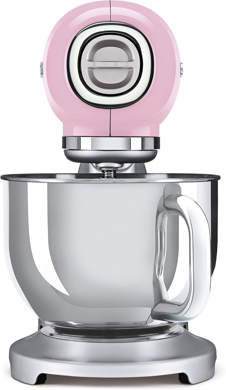 Smeg SMF02PKEU Knetmaschine, 4,8 l, Rosa