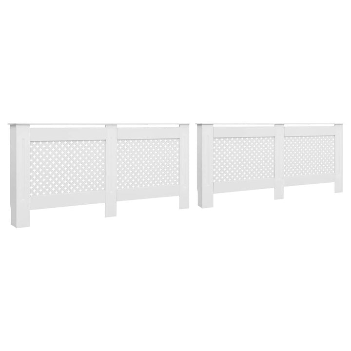 Wohnzimmer 2 Stücke Heizkörperverkleidungen 172x19x81.5 cm MDF Heizkörper Verkleidung Abdeckung Deko