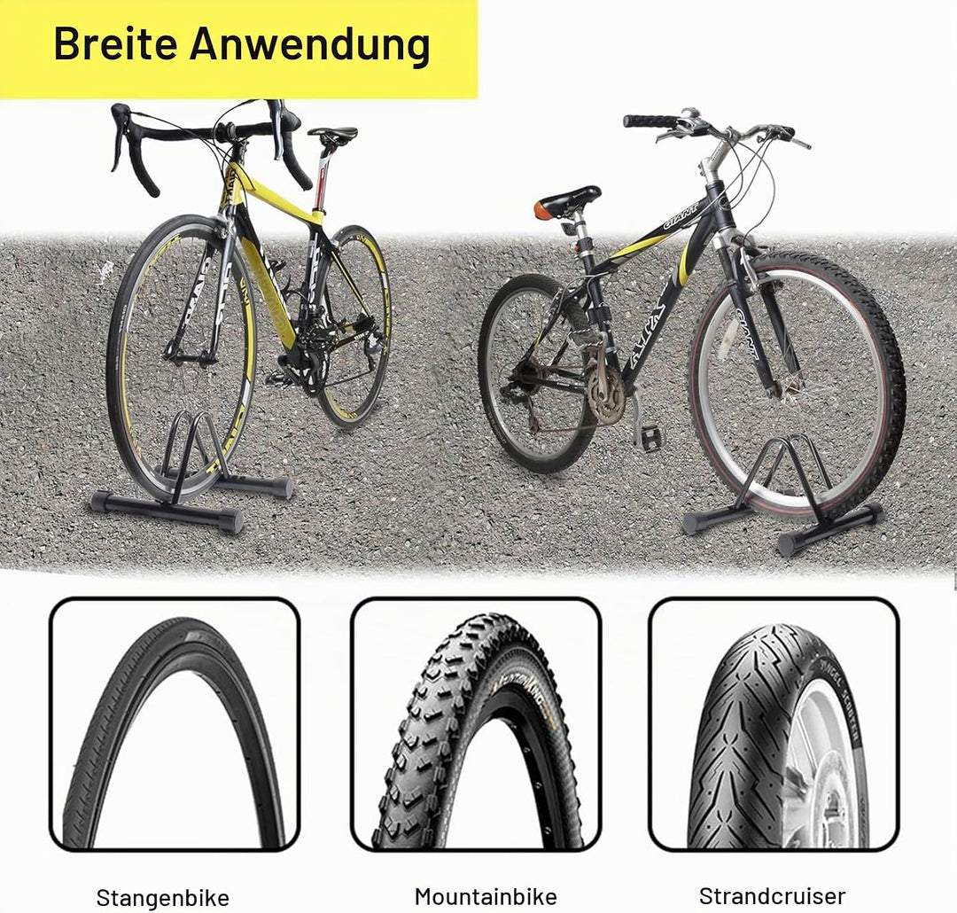 Fahrradständer Boden- und Wandmontage Fahrradparkplatz Fahrradständer Freistehend Boden