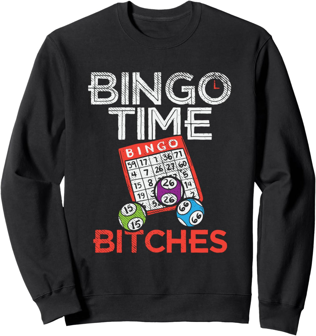 Bingoshirt Geschenk für Bingospieler Damen und Frauen Sweatshirt