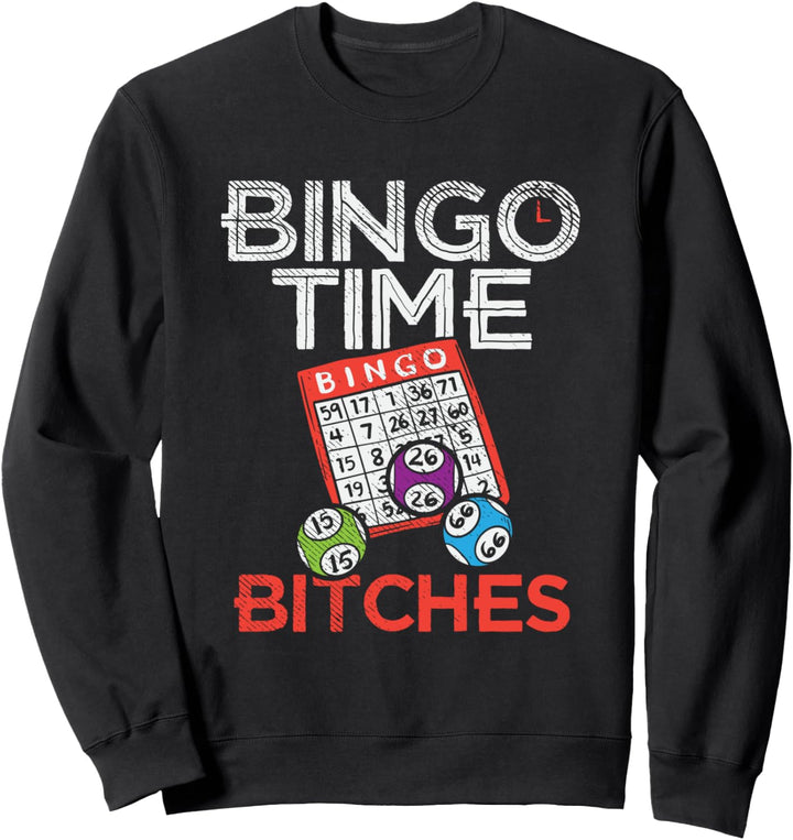 Bingoshirt Geschenk für Bingospieler Damen und Frauen Sweatshirt