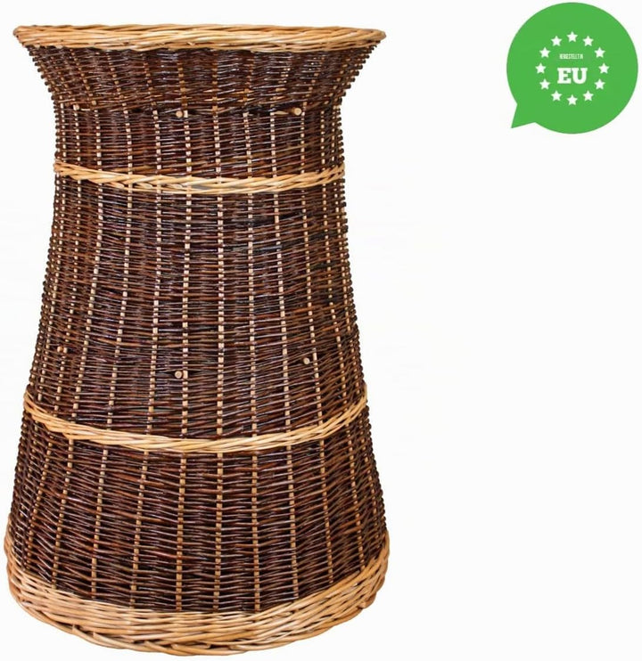 Katzenkorb zum Schlafen – Katzenhütte Indoor – Grösse: 43 x 49 x 70 cm rund – Katzenhöhle aus Weide