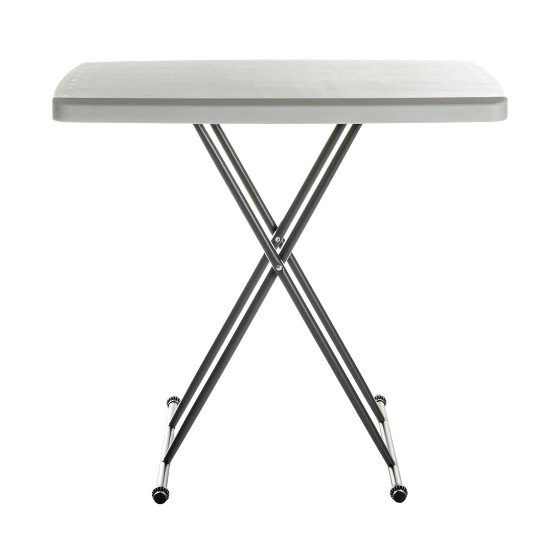 Iceberg - ICE65490 IndestrucTable TOO 1200 Series Klapptisch aus Kunstharz, 30 x 20, Platin, Platin