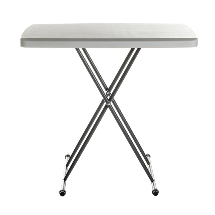 Iceberg - ICE65490 IndestrucTable TOO 1200 Series Klapptisch aus Kunstharz, 30 x 20, Platin, Platin