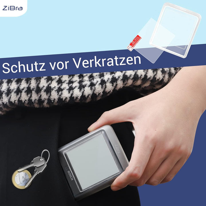 ZiBra Displayschutz Set Schutzhülle passend für Bosch Intuvia 100 (BHU3200)