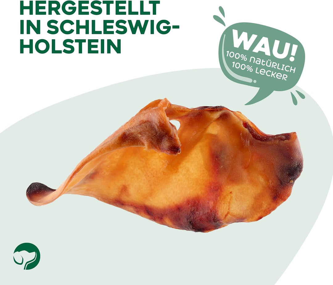 Top Dog Premium Schweineohren - aus Deutschland - 200 Stück (min. 8 KG) 200 Stück (1er Pack), 200 St