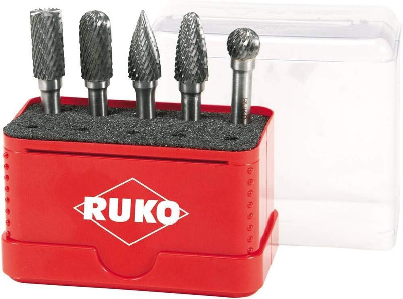 Ruko 116004 Hartmetall Frässtiftesatz, 5-teilig