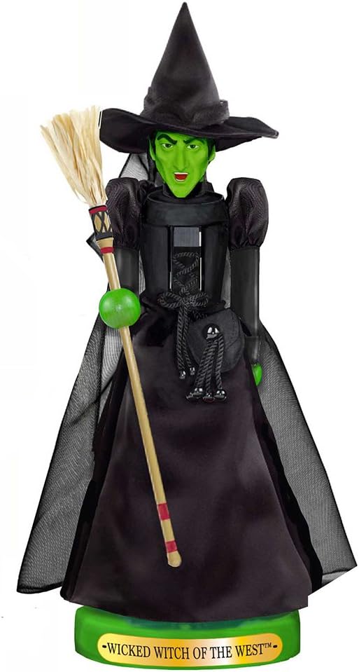 Kurt Adler 27,9 cm Wizard of Oz Wicked Hexe Nussknacker, schwarz, one Size Innenbereich, Innenbereic