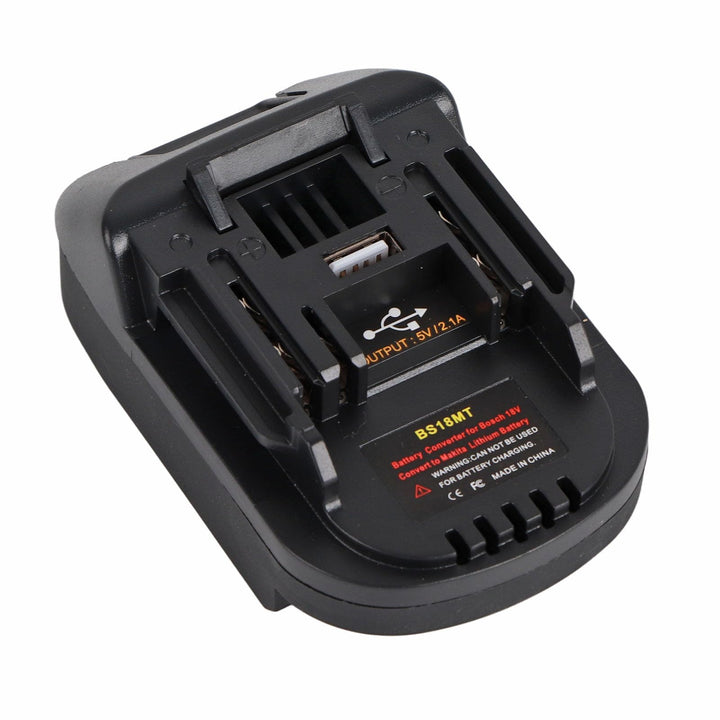 Akkuadapter BS18MT Konvertieren für Bosch 18V auf Makita Elektrowerkzeug mit 5V 2.1A USB Charge
