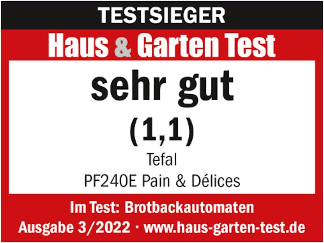 Tefal PF240E Pain &amp; Délices Brotbackautomat | 20 automatische Programme | 3 Brotgrössen und Bräunung