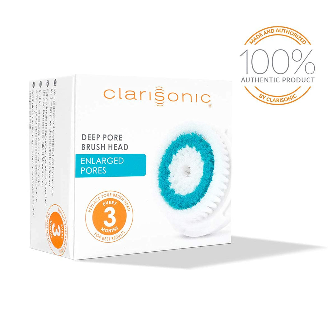 Clarisonic Deep Pore Gesichtsreinigungsbürste Ersatz | Kompatibel mit Mia 1, Mia 2, Mia Fit, Alpha F