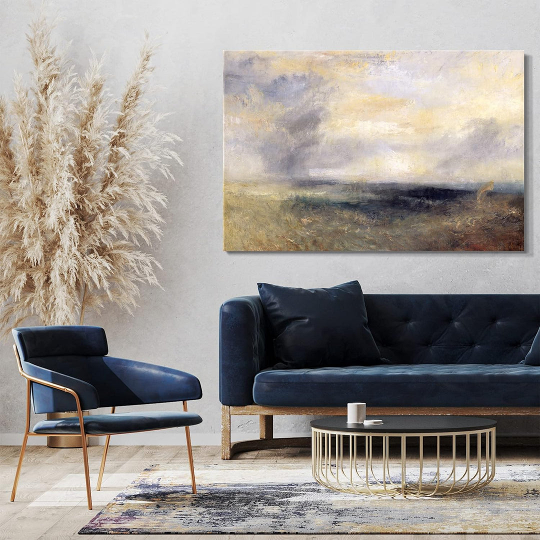 Printed Paintings Leinwand (80x60cm): William Turner - Margate, from The Sea 80x60 cm, 80x60 cm