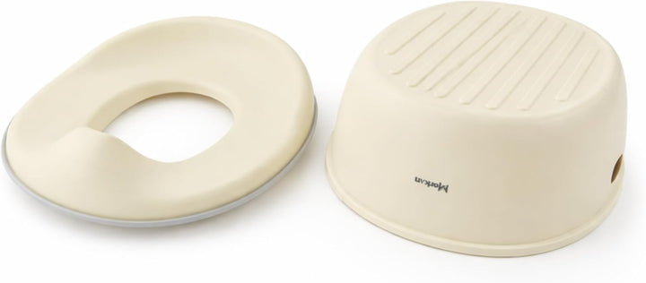 Töpfchen Sitzauflage Toilette, Touristentopf, Kinderfuss, Tragbar, 3in1 Nachttasse (Beige), Beige