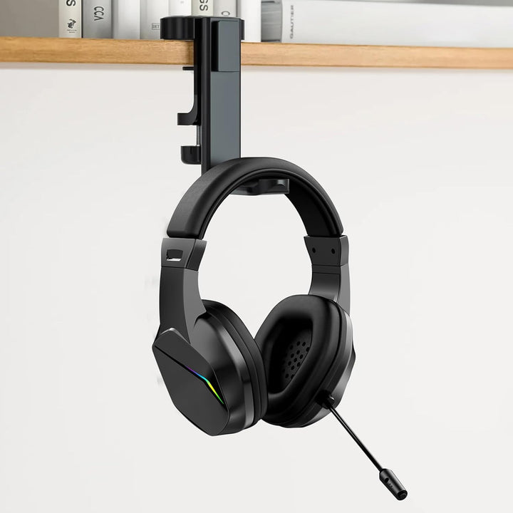 Kabelloses Gaming-Headset, Bt-Kopfhörer mit geringer Latenz und LED-Leuchten, Over-Ear-Headset mit M