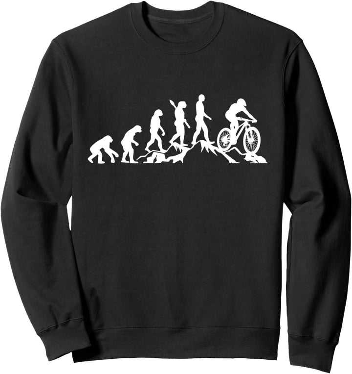 Fahrrad Fahrer Geschenk | Mountainbike Downhill Evolution Sweatshirt