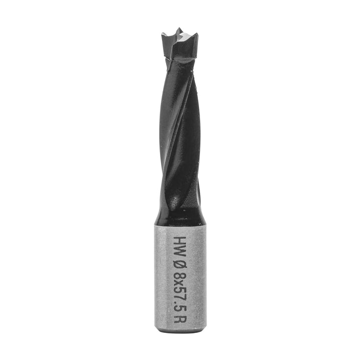 ENT 22044 Dübelbohrer HW, Schaft (S) 10 mm, Durchmesser (D) 8 mm, NL 30 mm, SL 20 mm, L 57,5 mm, Rec