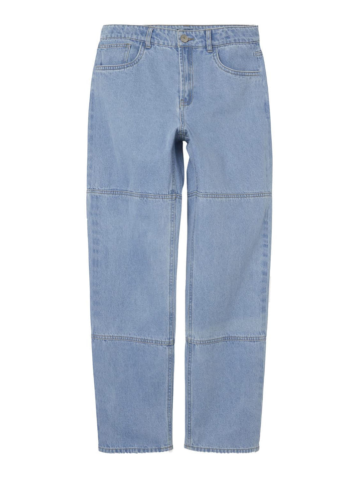NAME IT Jungen Nlmizzatoknee DNM Dad Straight Pant Hose 140 Light Blue Denim, 140 Light Blue Denim