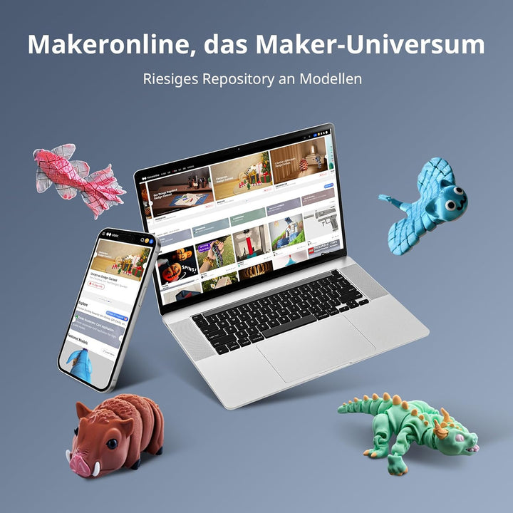 Anycubic Kobra 3 Max Combo 3D-Drucker Mehrfarbig mit 0,4mm Düse, 420x420x500mm Druckgrösse, 600 mm/s