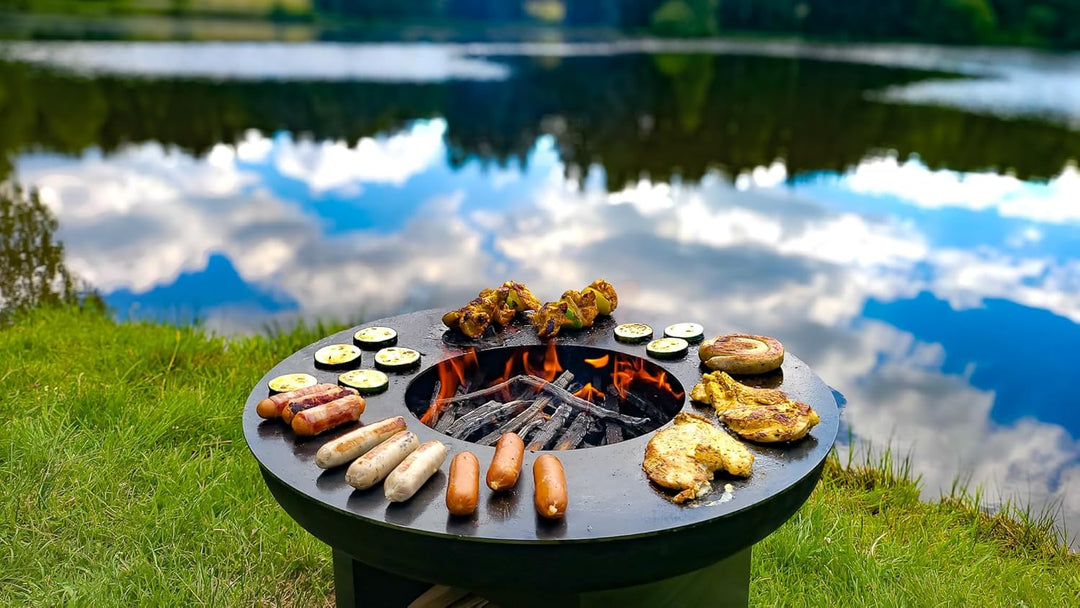 SOUK ONE Plancha Ø 80 cm Feuerring Feuerplatte Grillring für Feuerschale oder Feuertonne - Grillplat