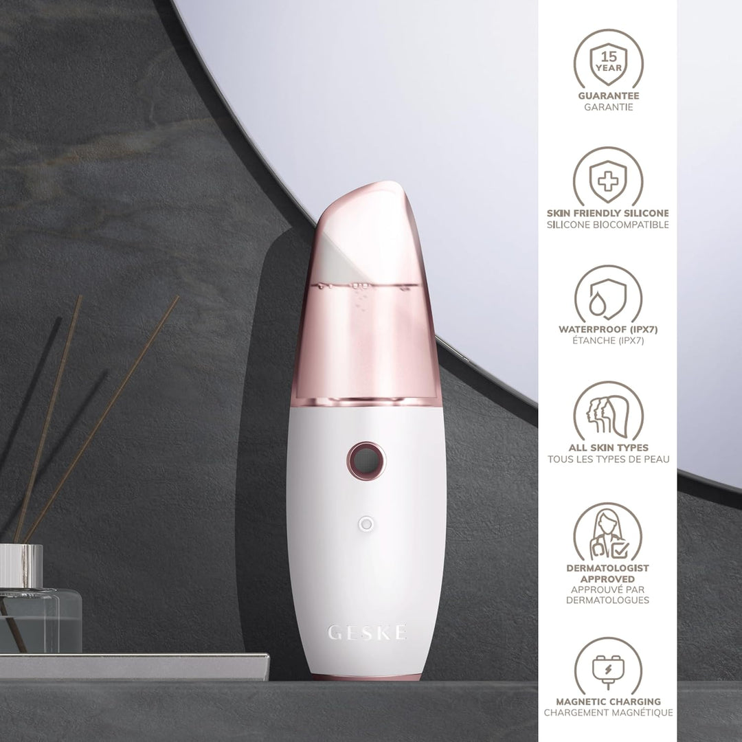 GESKE | SmartAppGuided™ Facial Hydration Refresher | 4 in 1 | Wasserzerstäuber | Gesichtsdampfer | W