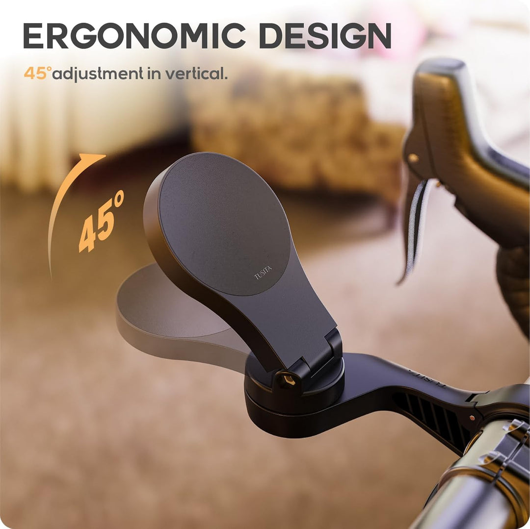 TUSITA Fahrrad Indoor Telefonhalterung Adapter für MagSafe Geräte Kompatibel mit Wahoo Fahrradcomput
