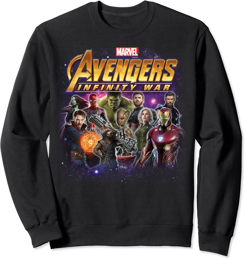 Marvel Avengers: Infinity War Group Shot Portrait Logo Sweatshirt