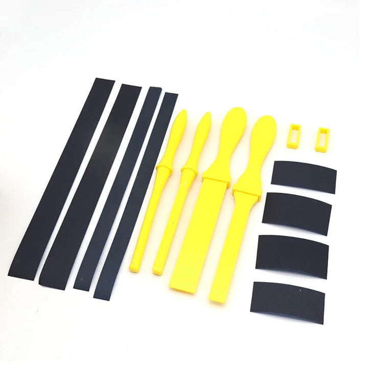 4 Stück Schleifpapier-Stick, Kunststoff-Schleifstifte-Set, manuelle Polier-Schleifpapierrolle zum Sc