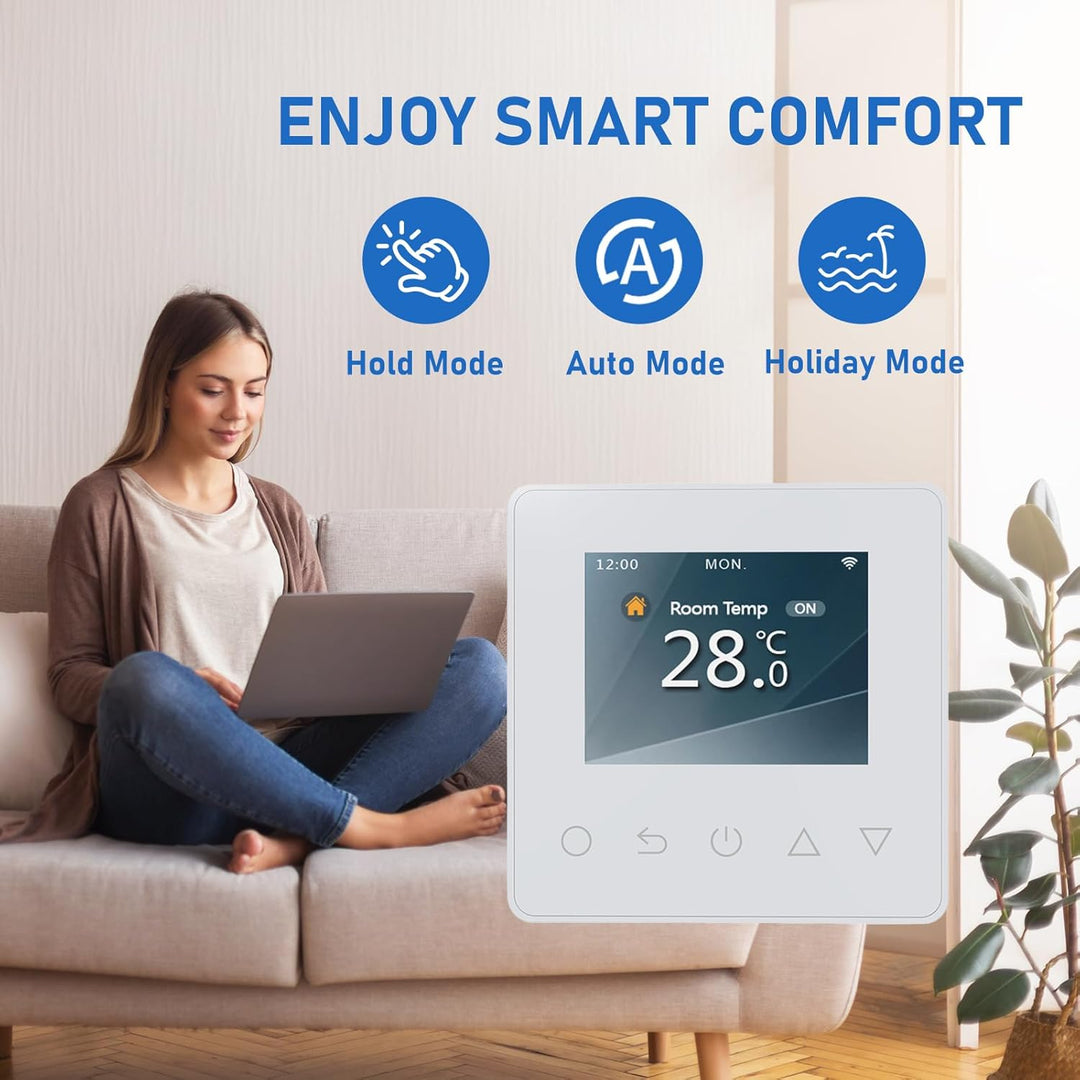 Underfloor Heating Thermostat Digital Temperature Controller Weekly Circulation Programmable Floor S