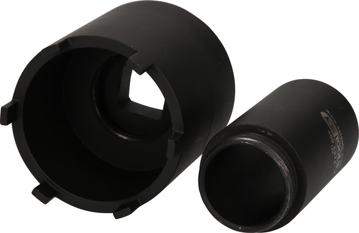 KS Tools 460.5625 Nutmuttern-Schlüssel-Satz mit Führungsrohr für Mercedes, Ø 63 mm, 2-tlg