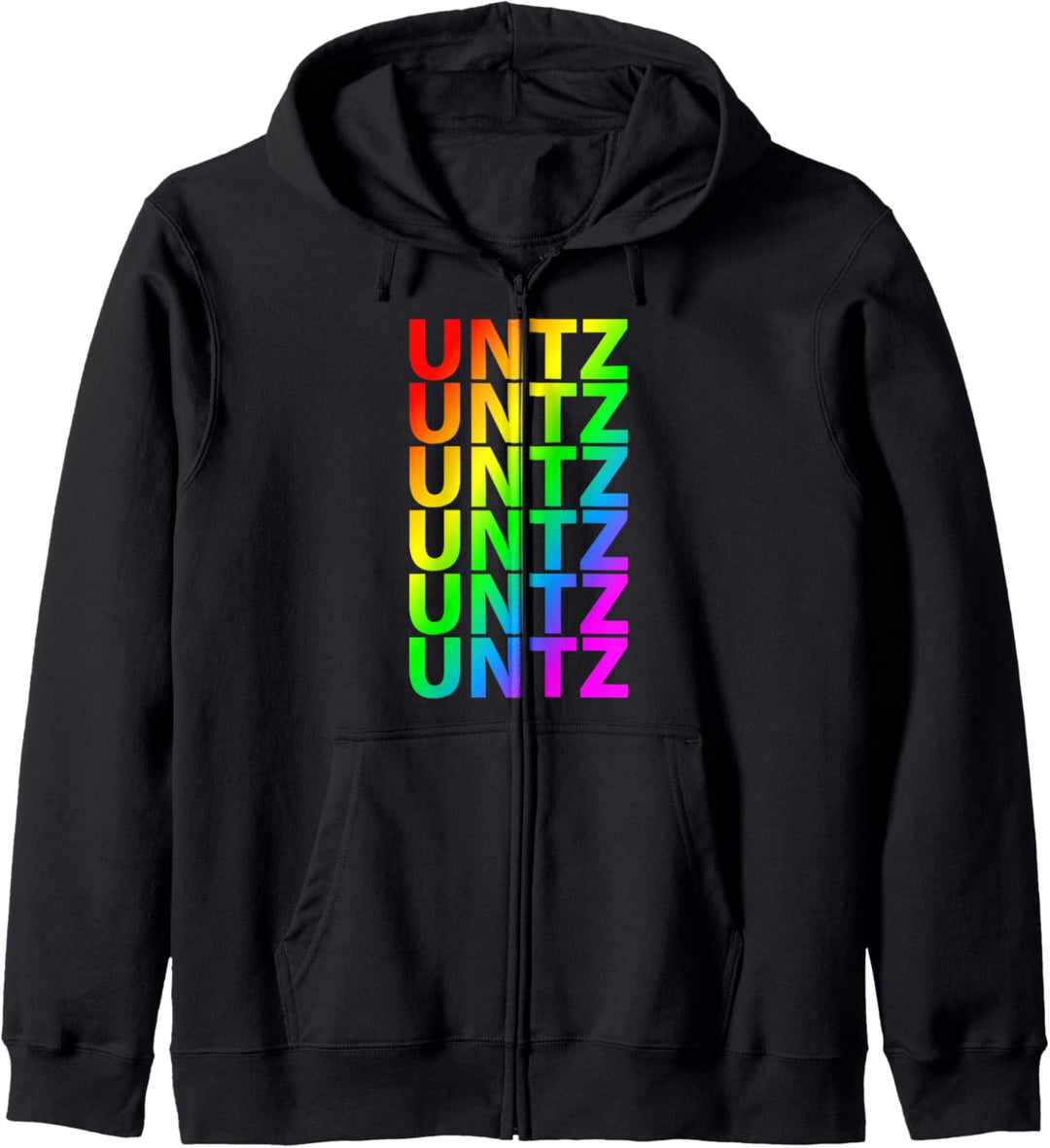 UNTZ UNTZ Techno Regenbogen LGBT edm | rainbow rave Raver Kapuzenjacke