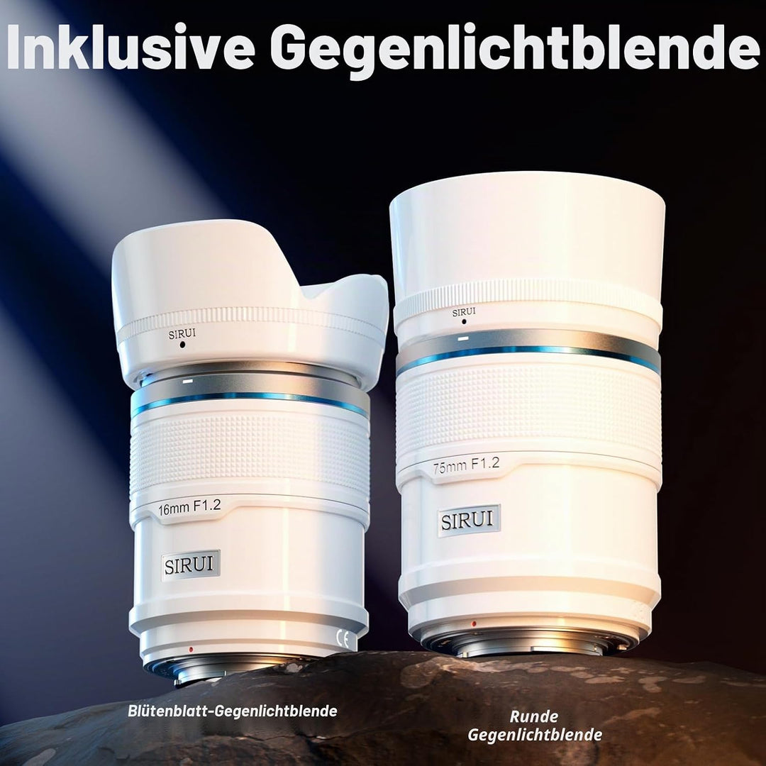 SIRUI Sniper 75mm Autofokus Objektiv F1.2 APS-C Telephoto Objektiv für A5 A6 A7 FX A9 ZV-E Series Ca