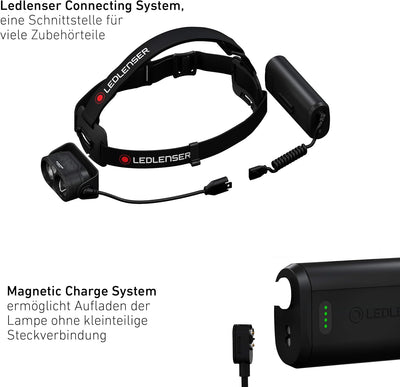 Ledlenser H19R Core Stirnlampe LED, 3500 Lumen, aufladbarer Lithium Akku, mit Rotlicht, wasserdicht