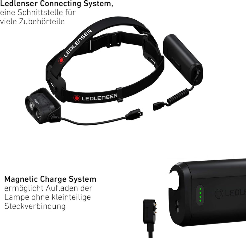 Ledlenser H19R Core Stirnlampe LED, 3500 Lumen, aufladbarer Lithium Akku, mit Rotlicht, wasserdicht